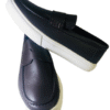 MOCASSIN HERMES EN CUIRE NOIR – Image 2