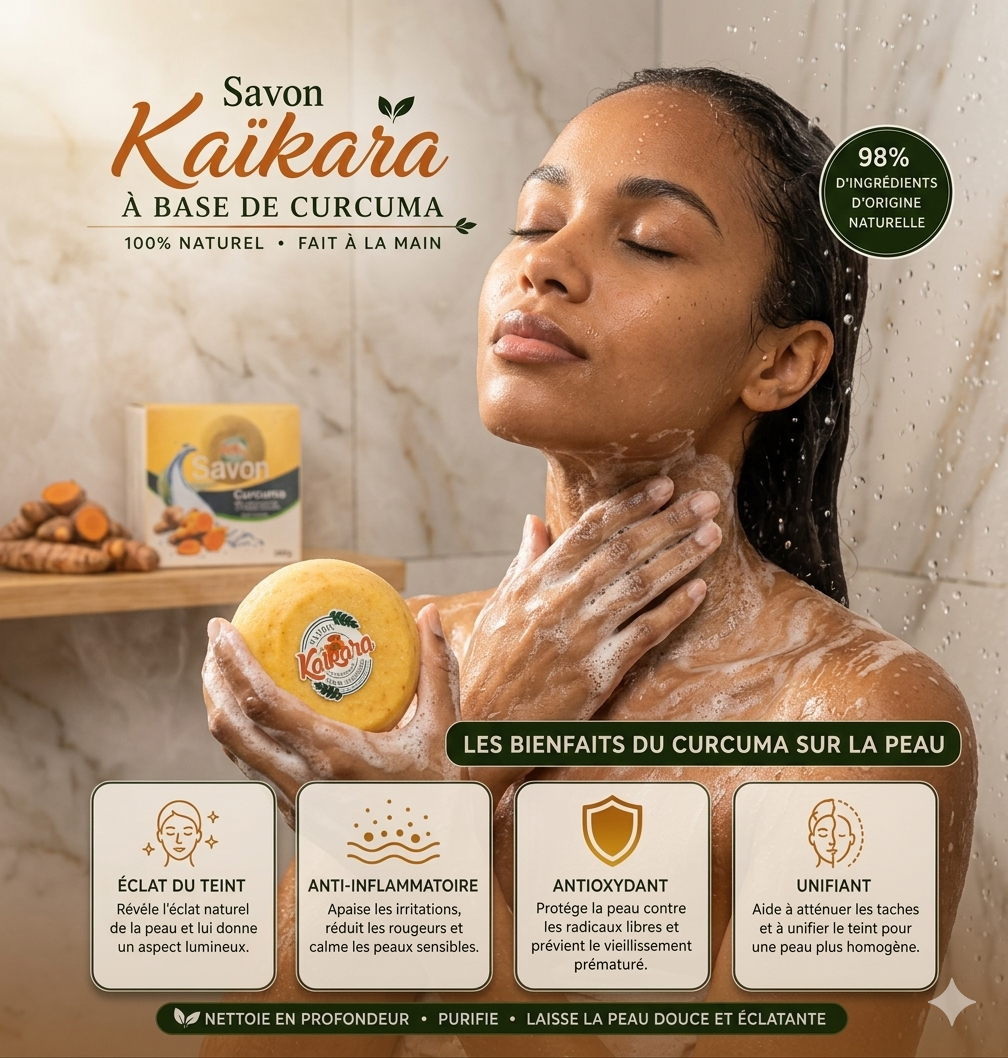 Savon Kaïkara à base de Curcuma