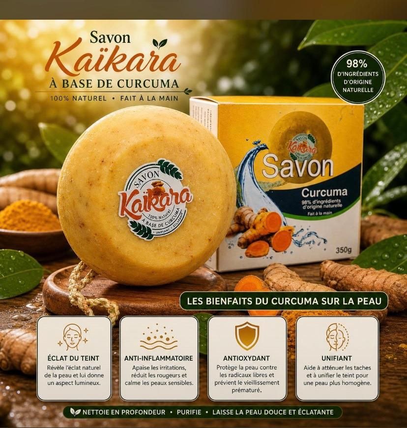 Savon Kaïkara à base de Curcuma – Image 2