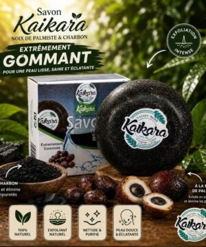 Savon Kaïkara Noix de Palmiste & Charbon