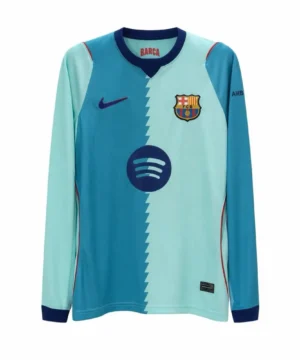 Maillot Extérieur FC Barcelone 2026/27 Vert Manches Longues